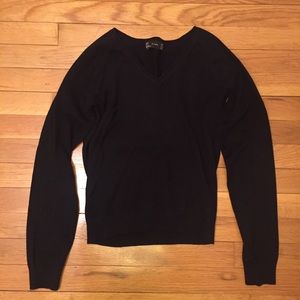 Zara Black V-Neck Sweater Size M